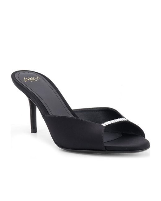 ALEVI Black Aleví Milano Embellished Heeled Sandals