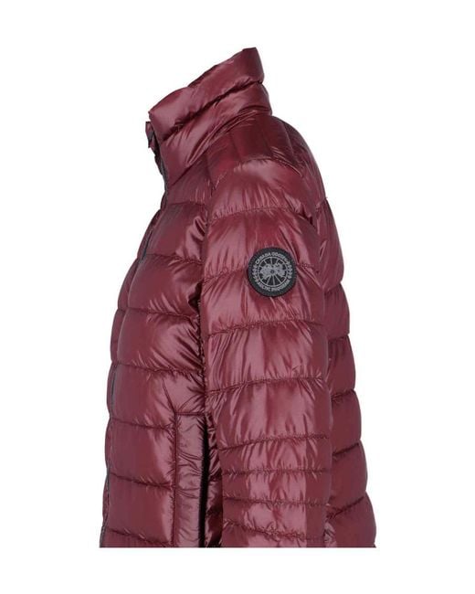 Canada Goose Red Lundell Zip-Up Windbreaker Jacket