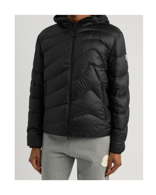 Moncler Black Zephyros Quilted Shell Jacket for men
