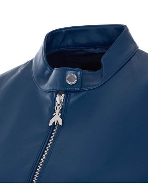 Patrizia Pepe Blue Jacket With Frontal Zip Closure