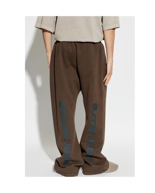 Fear Of God Brown Drawstring Track Pants for men