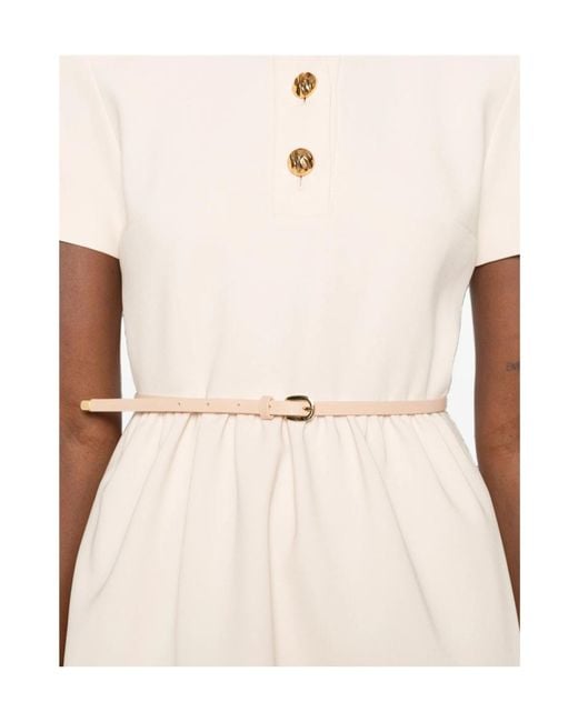 Max Mara Natural Short-Sleeved Dress