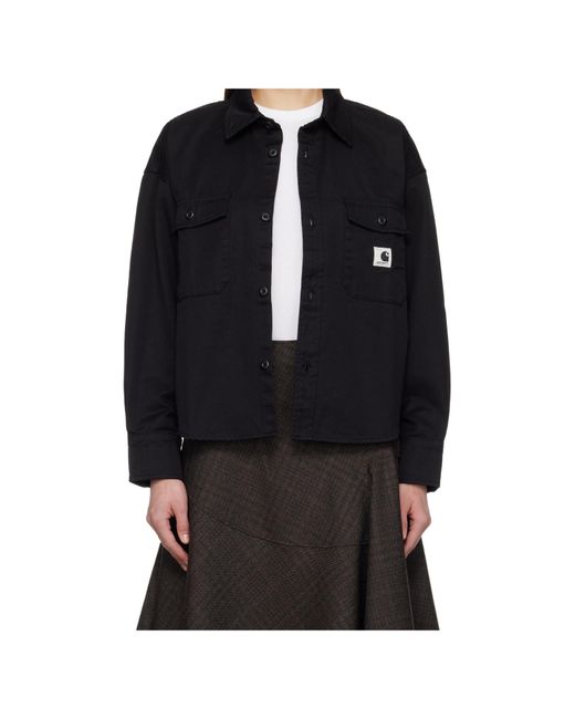 Carhartt Black Buttoned Patch-Pocket Shirt