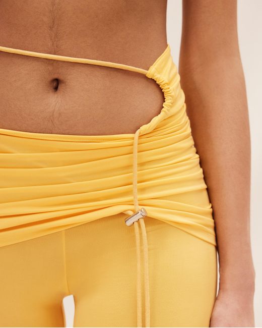Jacquemus Yellow Le Pantalon Espelho Skirt Trousers