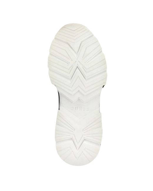 Guess White Ciesta Logo-Tape Sneakers