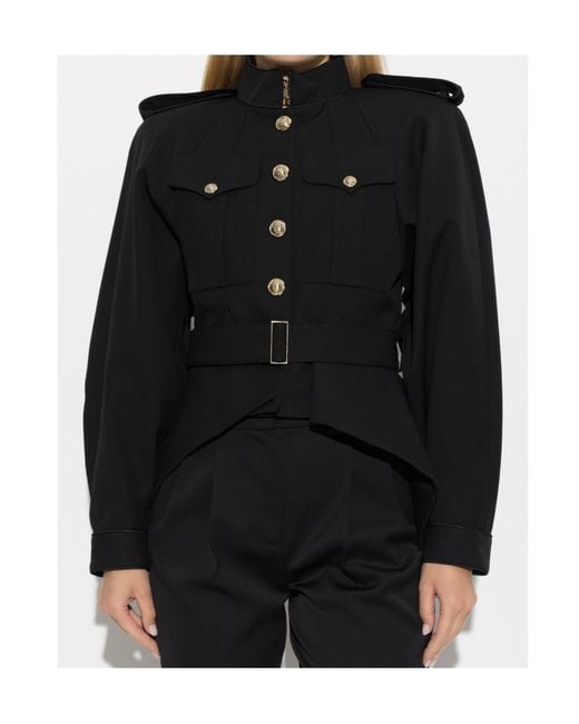 Balmain Black Long-Sleeve Casual Jacket