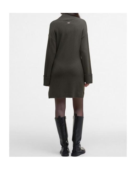 Barbour Black Lana Knitted Mini Dress