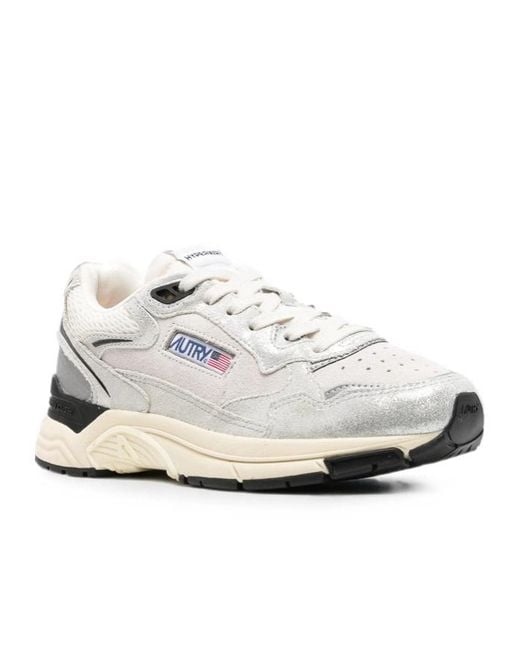 Autry White Logo Patch Sneakers