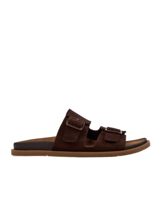 Camper Brown Suede Sandals For