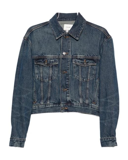 FRAME Blue The Curve Jacket