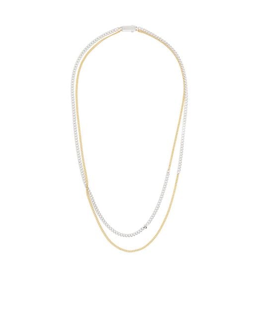NUMBERING White Cuban Chain Necklace for men