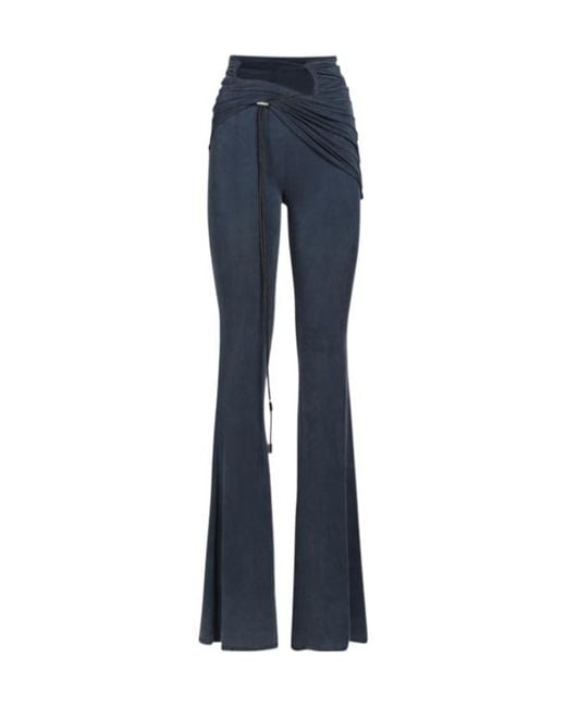 Jacquemus Blue Le Pantalon Espelho Wide-Leg Casual Pants