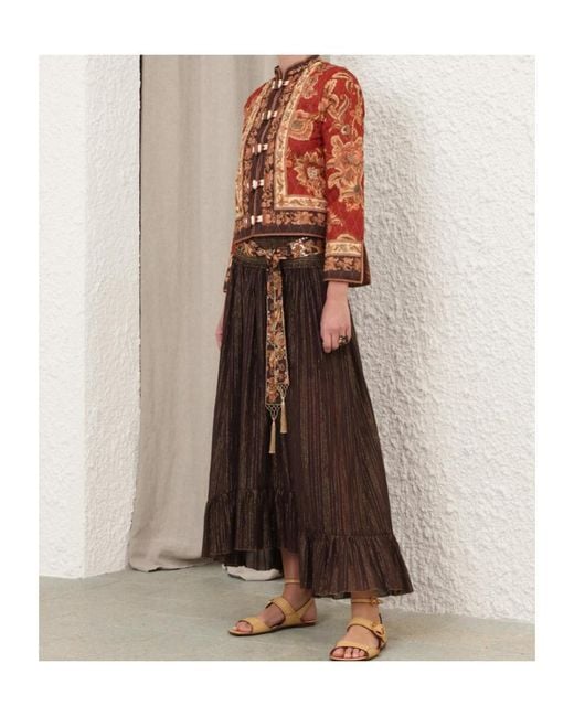 Zimmermann Brown Aster Bomber Jacket