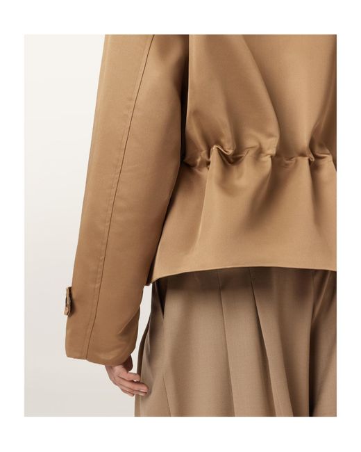 AllSaints Brown Luellah Stand-Collar Jacket