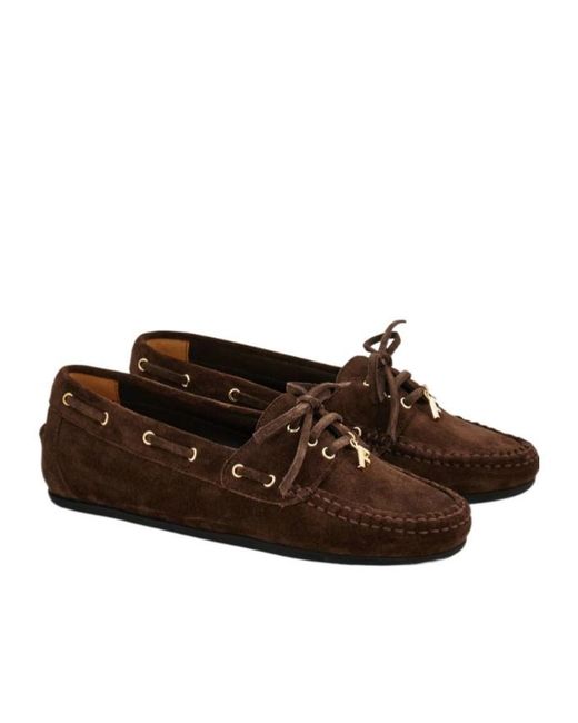 Ferragamo Brown Boat Shoe