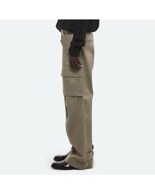 Helmut Lang Gray Khaki Work Pants for men