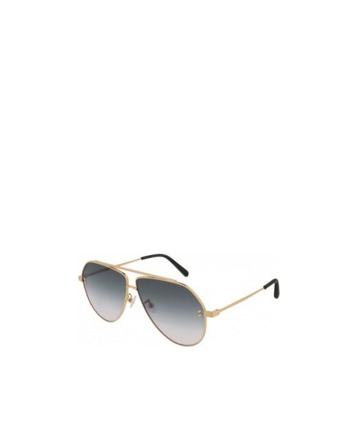Stella McCartney White Geometric Sunglasses