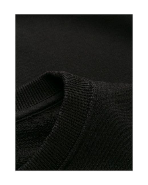 Versace Jeans Black Logo Round Neck Sweater for men