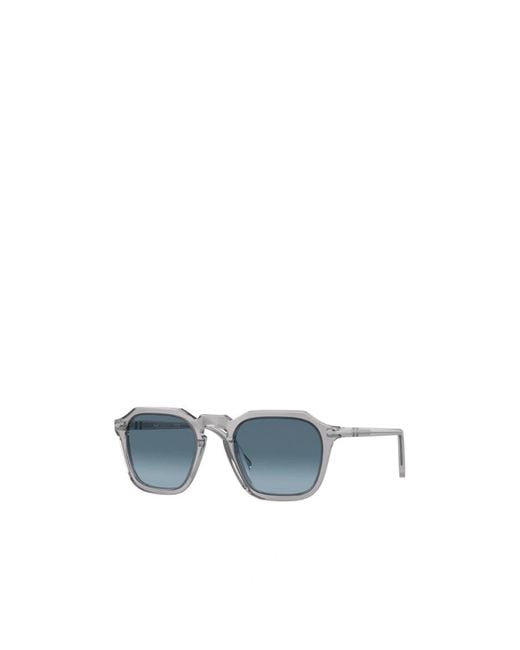 Persol Blue Square Frame Sunglasses for men