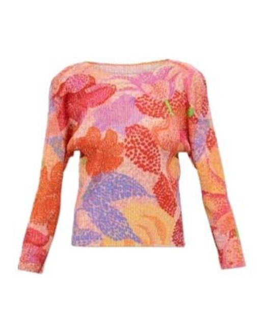 Pleats Please Issey Miyake Red Pleated Blouse