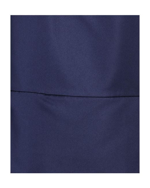 MAX&Co. Blue Solid Color Sleeveless Satin Dress