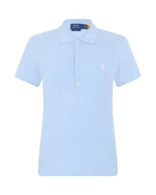 Polo Ralph Lauren Blue Julie Slim Polo Shirt