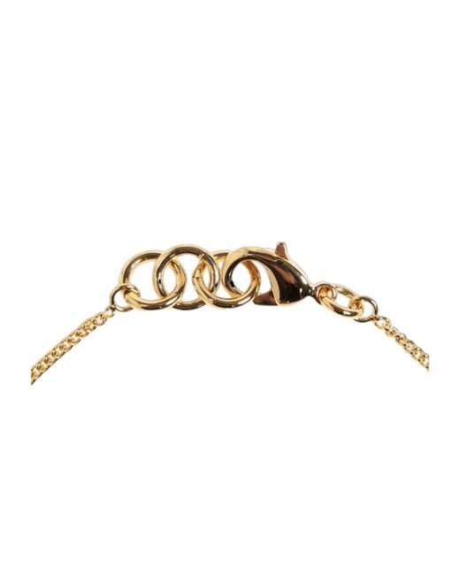 Jil Sander Metallic Oval Charm Bracelet