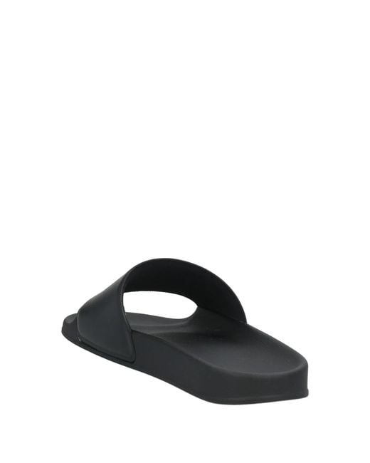 DIESEL Black Printed Slippers