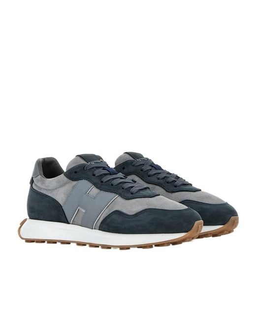 Hogan Blue H601 Lace-Up Sneakers for men