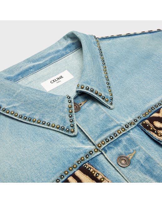Céline Blue Trucker Jacket for men
