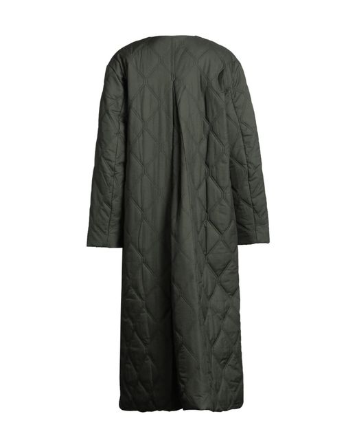 Ganni Gray Lightweight Long-Sleeve Down Jacket