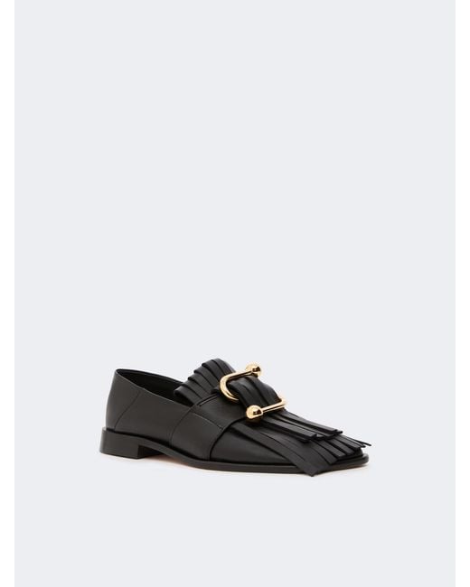 Sportmax Black Tassel Loafers