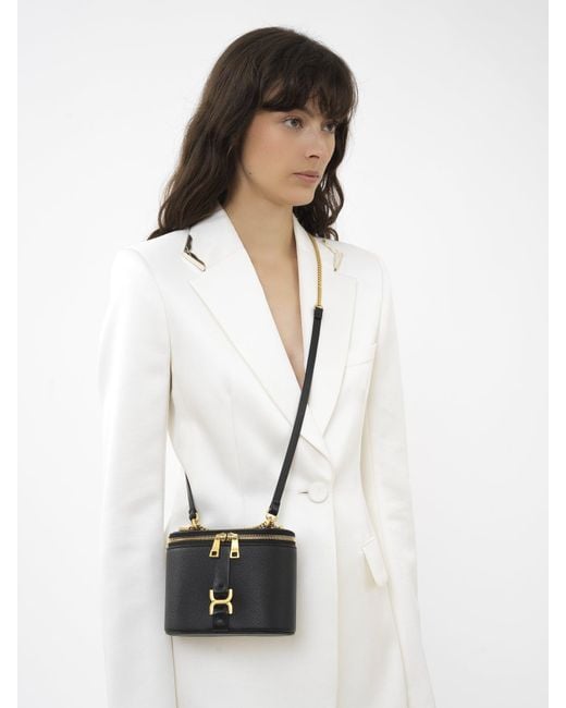 Chloé Black Chloé Marcie Zip-Up Mini Crossbody Bag