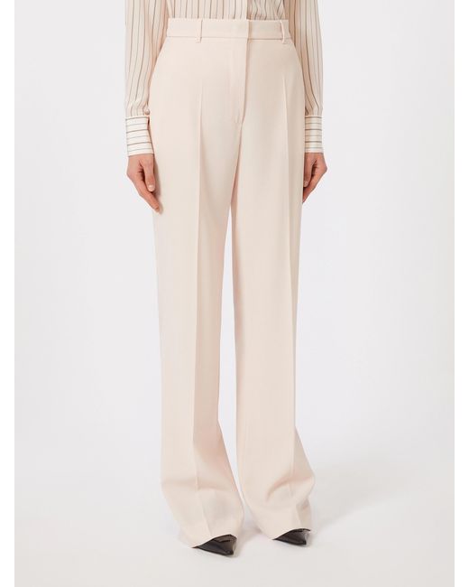 Max Mara White Studio Quasar Straight Leg Trousers