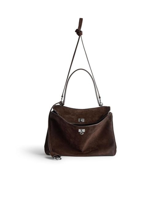 Balenciaga Brown Medium Rodeo Handbag