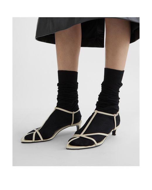 Jil Sander White New Tripon Pointed Toe Sandals