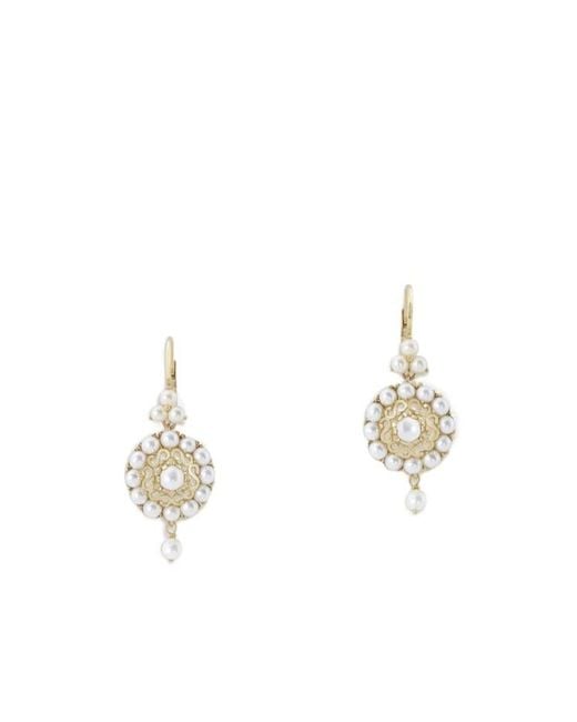 Dolce & Gabbana White Romance Pendant Earrings