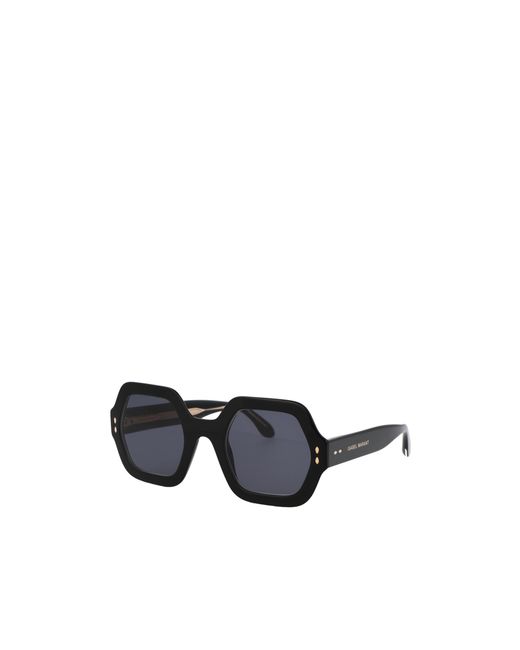 Isabel Marant Blue Hexagonal Frame Sunglasses