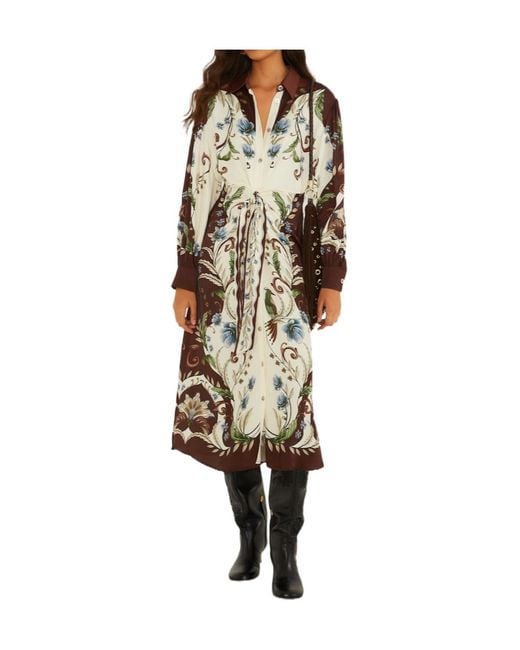 Farm Rio Multicolor Long-Sleeved Dress