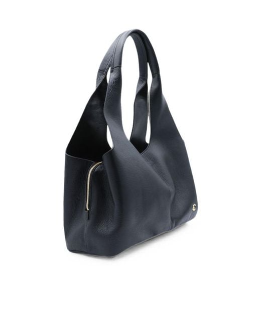 Coccinelle Blue Slouchy Shoulder Bag