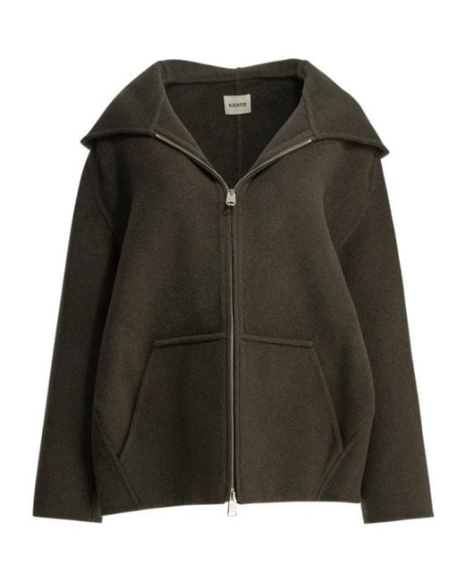 Khaite Green Hooded Jacket