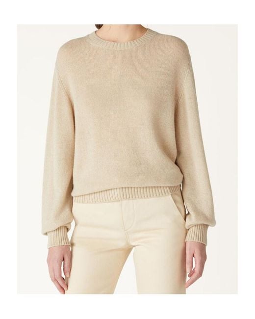 Loro Piana Natural Long Sleeved Crewneck Knitted Jumper