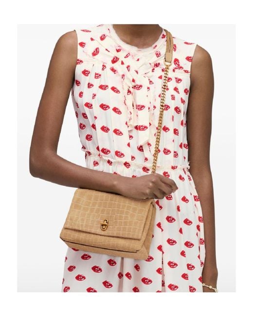 Marc Jacobs Natural The Embossed Slim Dual Convertible Shoulder Bag