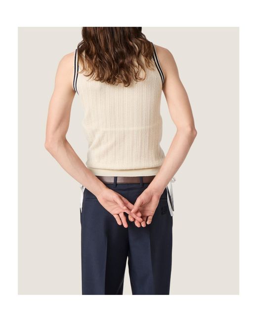 Miu Miu Natural Cashmere Top