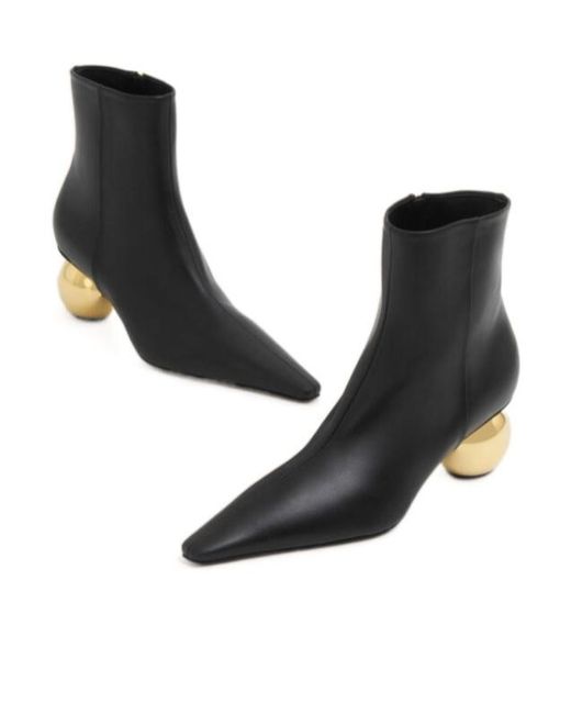 Marni Black Pointed Toe Ankle Boots