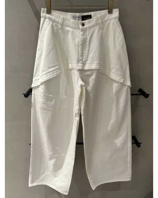 Loewe White Belt Loop Jeans