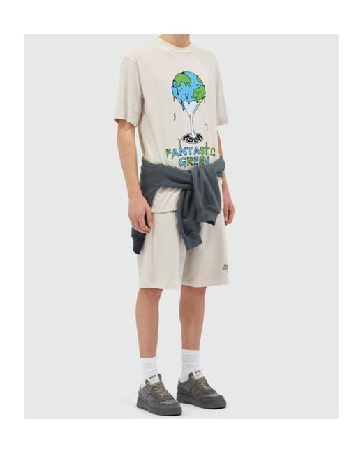 MSGM White Short-Sleeved T-Shirt