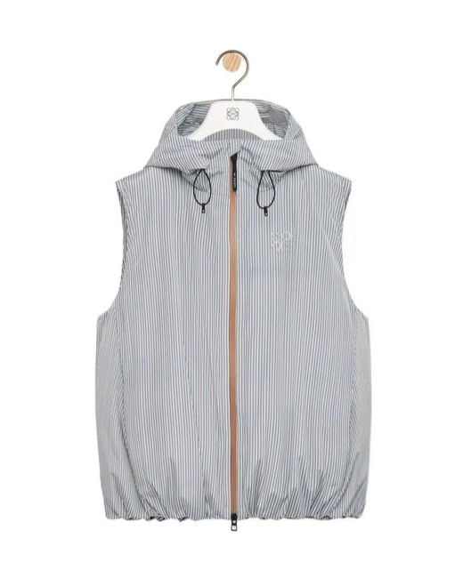 Loewe Gray Puffer Vest for men