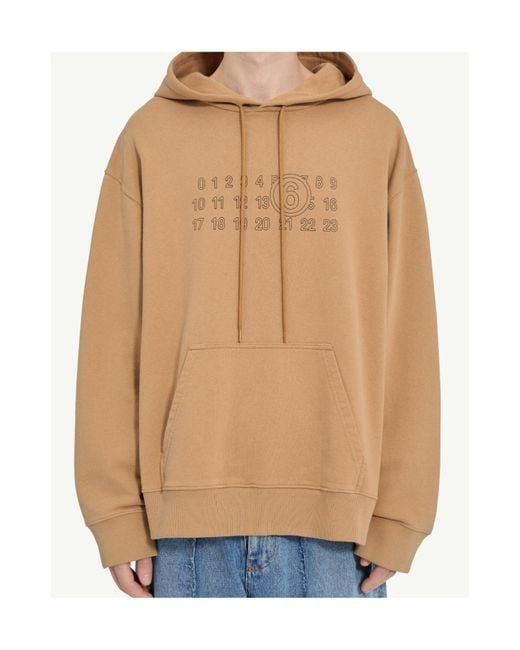 MM6 by Maison Margiela Natural Numeric Sweatshirt for men
