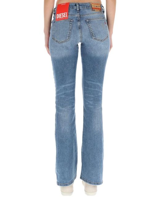 DIESEL Blue 1969 D-Ebbey Logo Patch Jeans